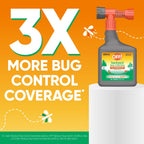 Off! Backyard Bug Control Pretreat, 32 Oz, Outdoor Bug Treatment, Covers Up To 16,000 Sq. Ft., Kills For Up To 8 Weeks, With A Convenient Hose Connection