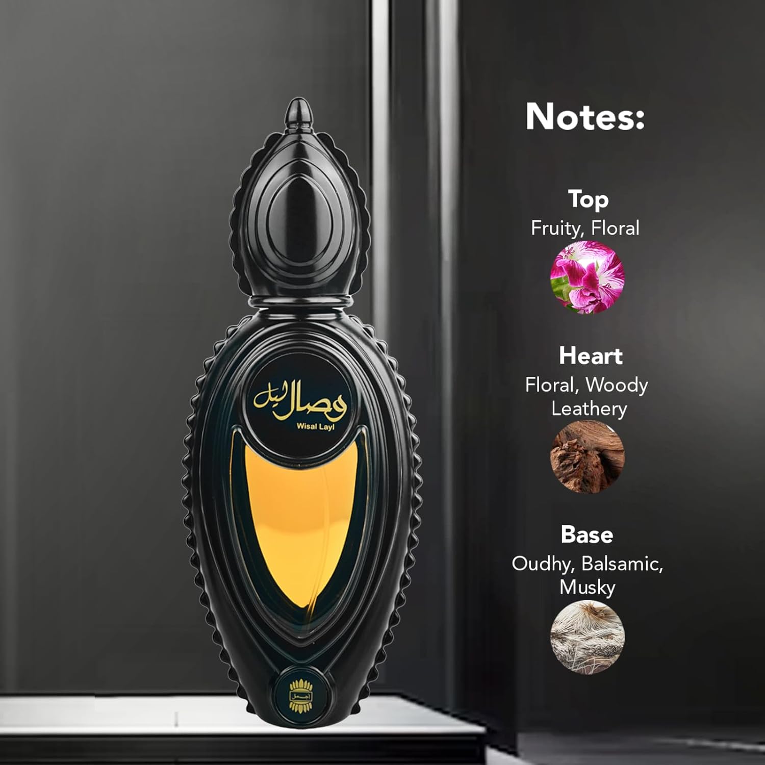 Ajmal Perfumes for Men Wisal Layl Eau De Parfum – 1.7 oz Perfume for Men| Everyday Long Lasting Masculine Fragrance | Spicy Oriental Perfume Fruity Spicy Oud Scent | Made in Dubai