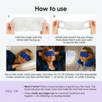Maree Heated Eye Masks For Dry Eyes – Steam Eye Mask Disposable – Self Heating Eye Mask For Puffy Eye – Facial Steamer Alternative For Relaxation – Warm Compress For Eyes – Spa Gift For Women