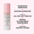 Too Faced Hangover 3-in-1 Primer & Setting Spray | Soothing & Hydrating Setting Spray for Face Makeup | Coconut Water