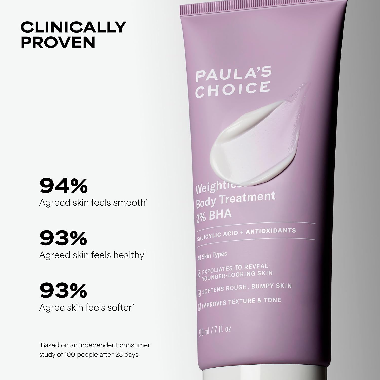Paula'S Choice Weightless Body Lotion Treatment 2% Bha, Salicylic Acid & Chamomile Lotion Exfoliant, Body Moisturizer For Keratosis Pilaris (Kp) Prone Skin & Clogged Pores, Fragrance-Free