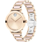 Movado Bold Evolution 2.0 Women'S Watch - Swiss Quartz Movement, Stainless Steel Link Bracelet - 3 Atm Water Resistance - Luxury Fashion Timepiece For Her - 34Mm