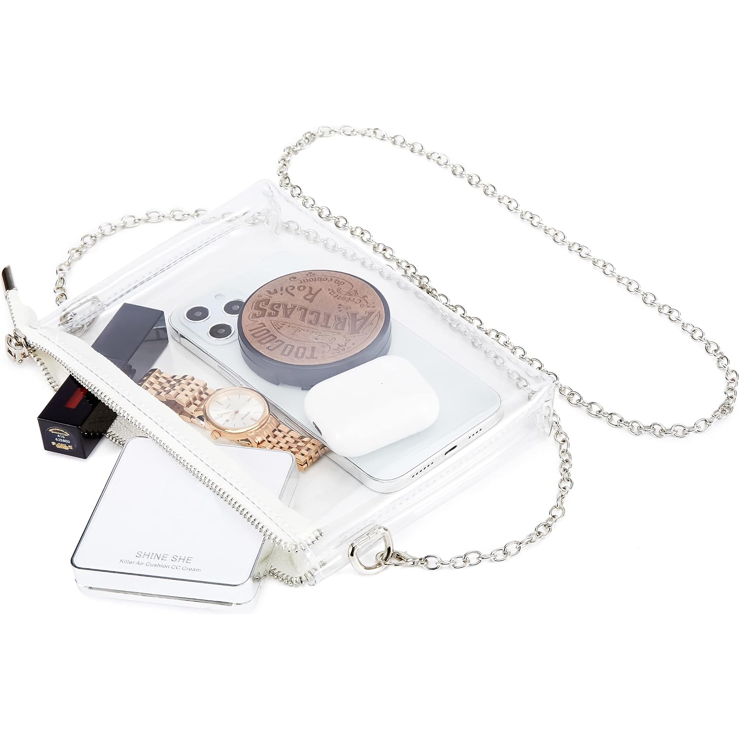 Clear Bag Stadium Approved: Suit For Quick Security Check - Small Transparent Purse For Women