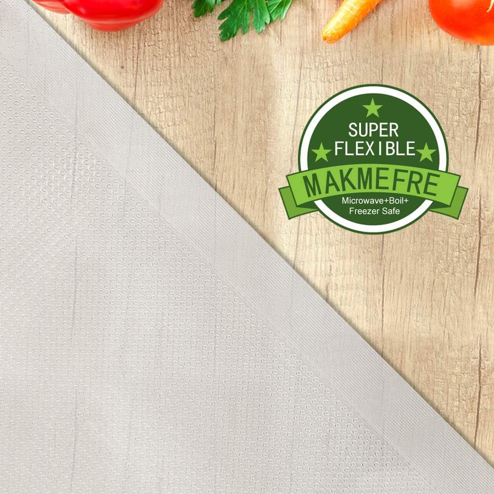 6 Pack 8"X20'(3Rolls) And 11"X20' (3Rolls) Vacuum Sealer Bags Rolls For Food,Commercial Grade, Bpa Free,Puncture Prevention,Great For Sous Vide Cooking