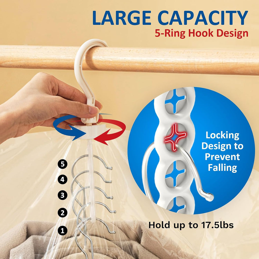 Hanging Vacuum Storage Bags, 6 Pack Large Hanging Vacuum Seal Garment Bags For Clothing, Space Saver For Clothes, Suits, Dresses, Jackets, Clothing Storage For Moving Supplies(6 Long)