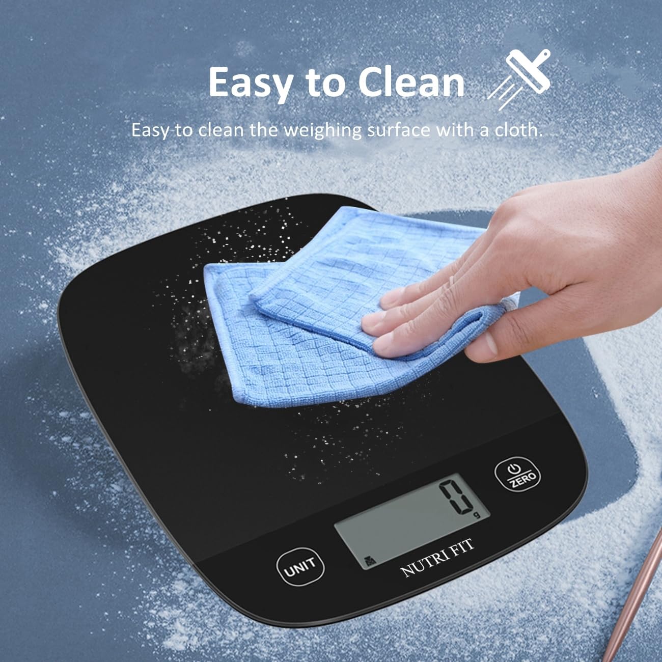 Food Scale For Kitchen Scales Digital Weight Grams And Ounces, Baking Scale Accurate For Weight Loss, Cooking, Coffee, Keto Diet, Meal Prep, 0.1Oz Ultra Slim Smart Tare Black