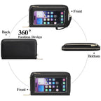 GOIACII Phone Purse Crossbody Bags for Women Small Travel Wallet Touch Screen RFID Blocking