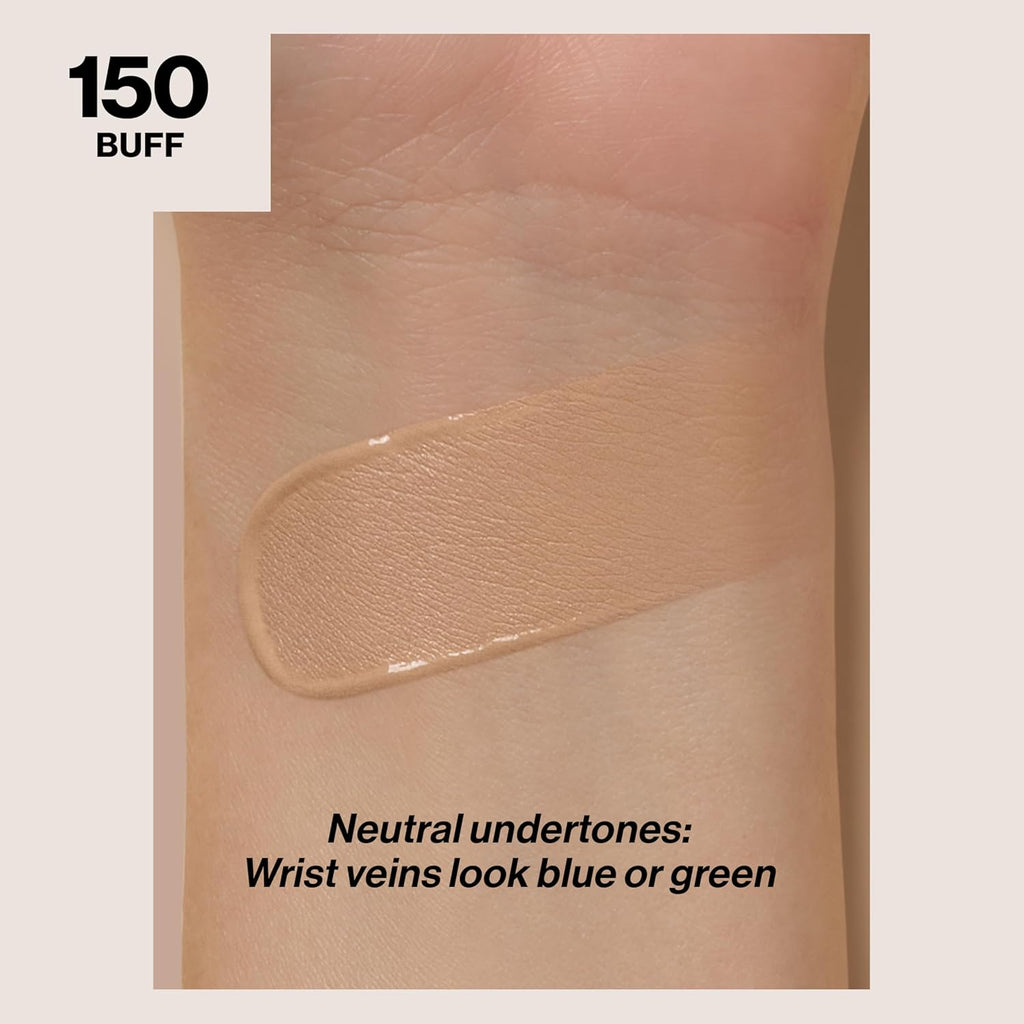 Revlon Liquid Foundation, ColorStay Face Makeup for Combination & Oily Skin, SPF 15, Medium-Full Coverage with Matte Finish, 150 Buff, 1 Fl Oz