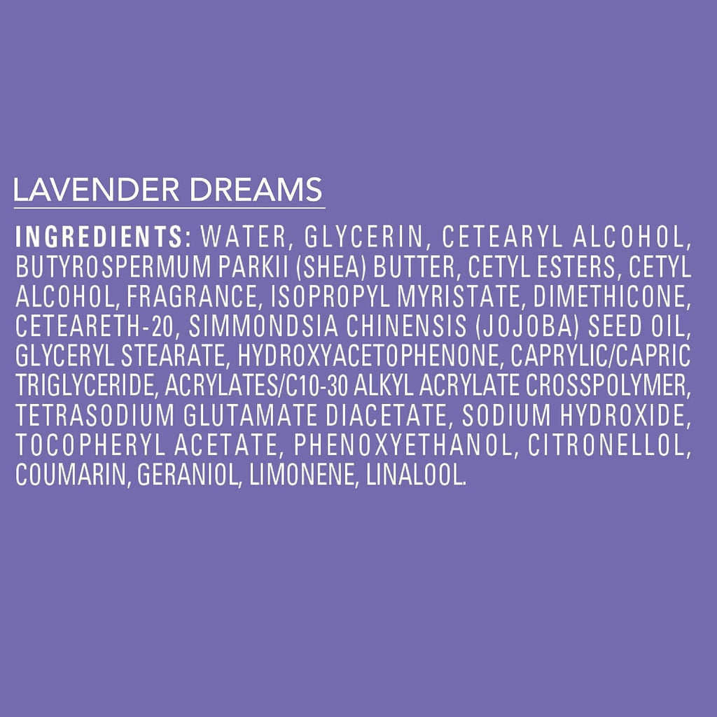 Jergens Shea Fusion Lavender Dreams Body Lotion, Scented Lotion, Moisturizer With Shea Butter And Vitamin E, 14 Fl Oz