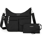 Baggallini Modern Everywhere Crossbody Bag for Women 11x9x4.5 Rfid Hobo Bag