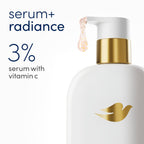 Dove Exfoliating Body Wash Glow Recharge Energizes & Illuminates Skin 3% Brightening Serum With Vitamin C 18.5 Oz