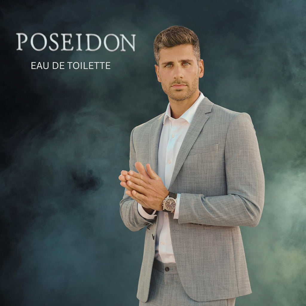 Instituto Español Poseidon Gold Eau de Toilette for Men, Sophisticated and Harmonious Fragrance, 5.1 fl oz (150 ml) Spray Bottle, Made in Spain