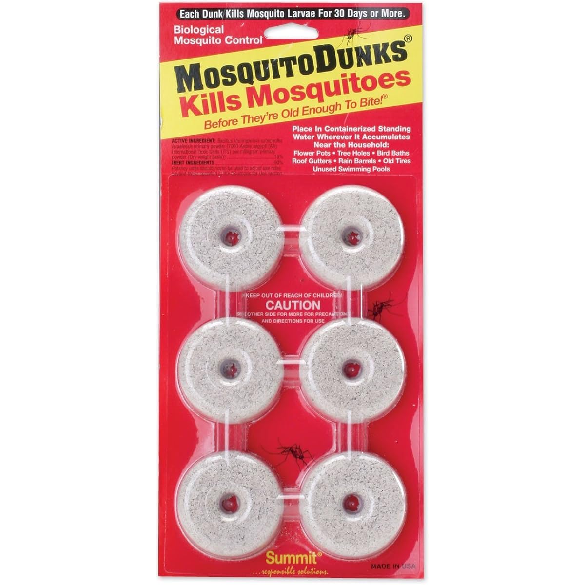 Summit...Responsible Solutions 110-12 Mosquito Dunks, 6-Pack