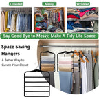 Closet Organizers And Storage,3 Pack Organization And Storage Pants-Hangers-Space-Saving,Velvet Hanger For Dorm Room For College Students Girls Boys Guys Hanging Jean Scarf