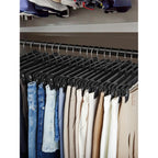 Smartor Pants Hangers - 30 Pack, Black Clips Hangers With 360° Hooks, Shorts Hanger With Strong Clamps, Dress, Heavy Duty As Trousers, Skirt, Jeans, Towel And Bottom Clothes -12 Inch