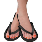 ForPro Professional Collection Comfy Pedi Slippers, Disposable Foam Pedicure Slippers for Nail Salons and Spas, Individually-Wrapped, 12-Pair