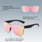 Feisedy Womens Men Sunglasses Trendy Mirrored Reflective Sun Glasses B4114
