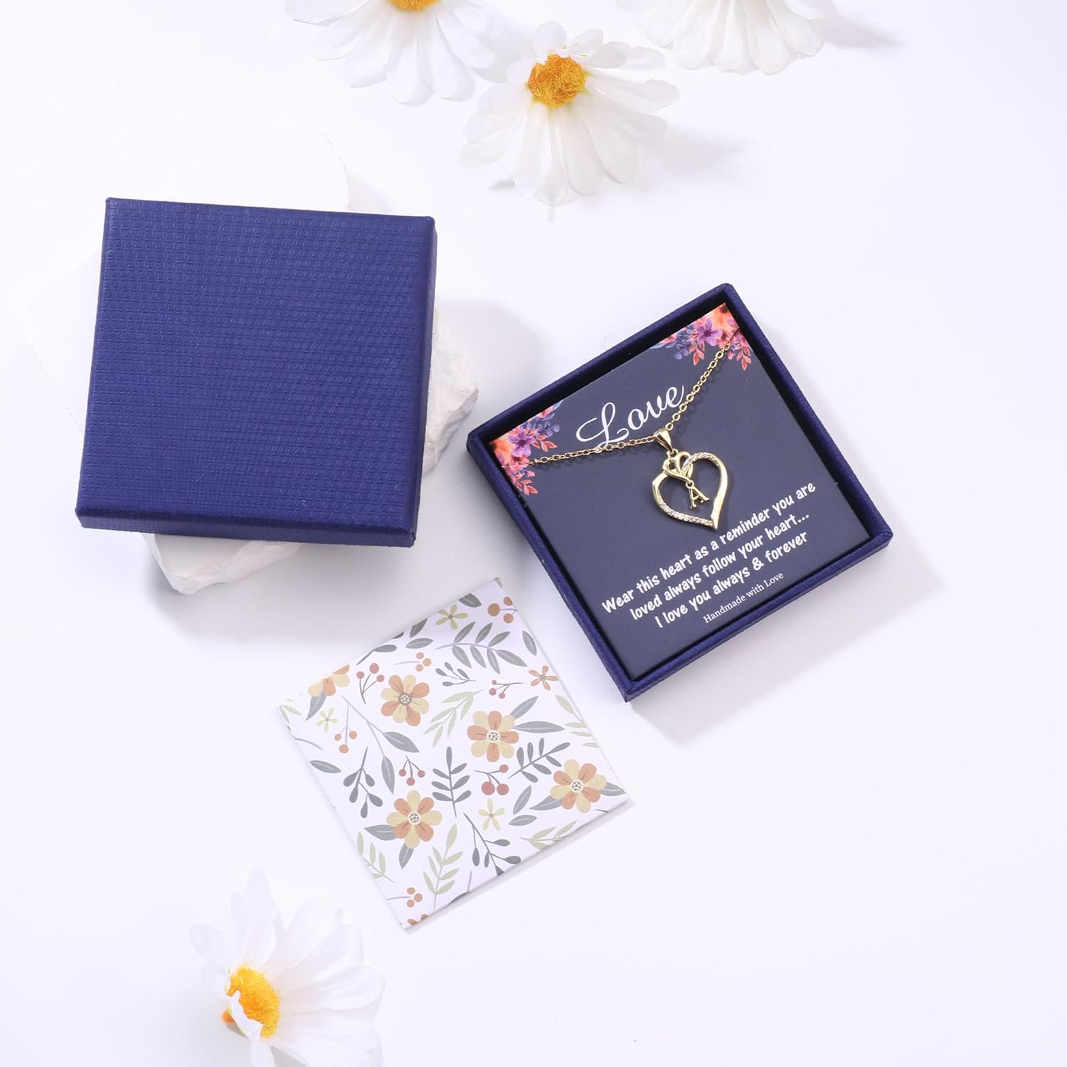 STORUP Mothers Day Gifts - Heart Initial Necklaces for Women Girls Gift, 14K-Gold-Plated Initial A-Z Heart Necklaces for Teen Girl Jewelry Birthday Mothers Day Gifts for Mom Wife Her