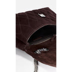 Tory Burch Women's Kira Quilt Suede Shoulder Bag