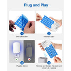 Wowcatch Plug-In Flying Insect Trap For Indoors, Fly Trap For Fruit Flies, Gnats & House Flies, Uv Light Indoor Bug Catcher For Home, Kitchen, Mess-Free Alternative To Bug Zapper, 1 Device 2 Refills