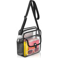 SPODEARS Clear Crossbody Bag for Stadium, Concert, Festival & More - Adjustable Shoulder Strap & Bottle Holder
