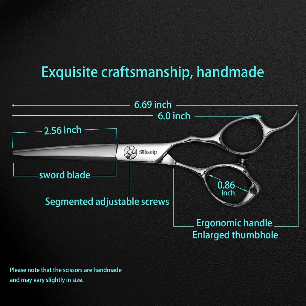 Hair Cutting Scissors Professional Barber Shears, Hairdresser Scissor Made Of Stainless Steel For Hairdressing Salon And Home Use Extremely Very Sharp Ergonomic Design