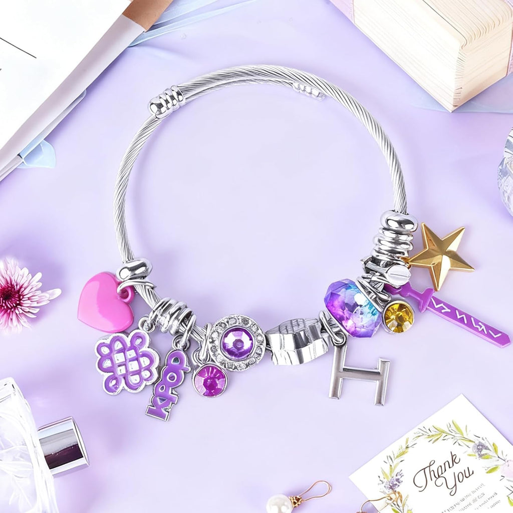 KPop Bracelet - Merch Kpop Stuff items Bracelet Chirstmas Gift for Women, Kpop Jewelry accessories for Fans