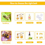 Disposable Wasp Traps Outdoor Hanging 4 Pack | Yellow Jacket Trap, Carpenter Bee Traps For Outside, Wasp & Hornet Traps Catcher Killer For Outdoor Patio Garden