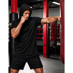 Magcomsen Men'S Short Sleeve Hoodie Upf80+ Workout Lightweight Athletic Gym Hooded T Shirts
