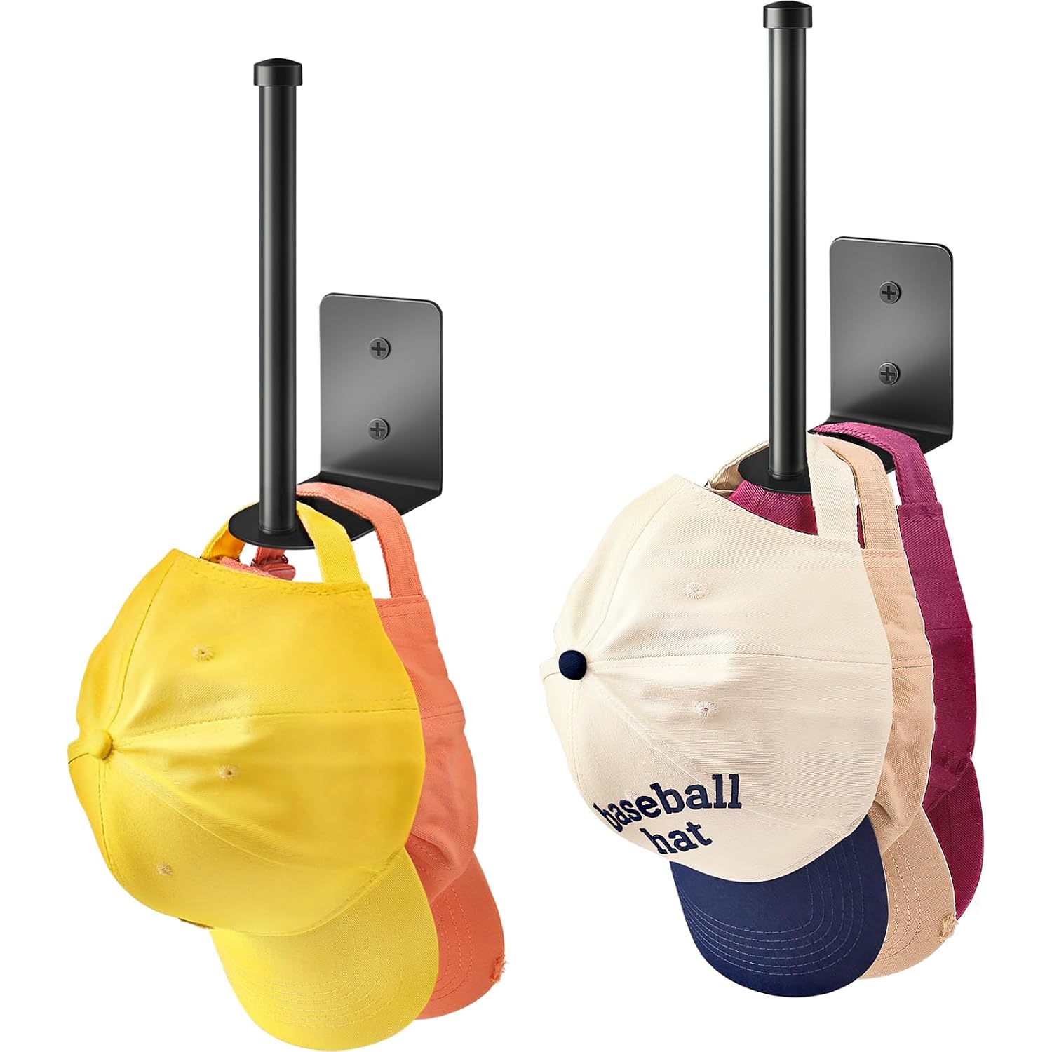 Stylisht Rv Accessories Hat Organizer: Camper Accessories 2 Pack - Hat Rack For Rv Essentials Lovers - Perfect For Camper Accessory And Home Organization - Hat Rack For Wall