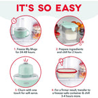 Dash My Mug Ice Cream Maker 2 Pack Bundle | Electric Countertop Soft Serve Ice Cream Machine, 2 Single Serve Half-Pint Freezer Mugs With Ingredient Chute & Recipe Guide, Compact, Aqua