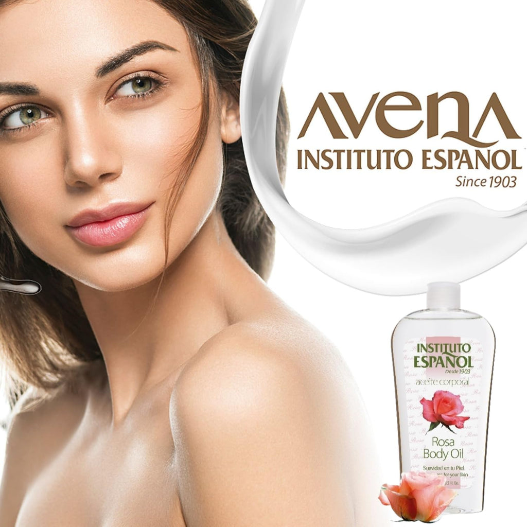 Instituto Espanol Rosa Body Oil, Smoothness For Your Skin, Moisturizing And Regenerating, 2-Pack, 8.5 Fl Oz Each