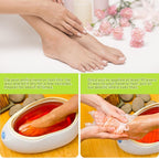 200 Pcs Disposable Foot Covers For Wax Therapy Plastic Waterproof Foot Mask Socks With Adhesive Stickers Home Pedicure Supplies Leak-Proof