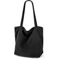 Iioscre Corduroy Tote Bag For Women,Hobo Handbags With Zipper,Large Capacity Casual Shoulder Handbags With Inner Pockets