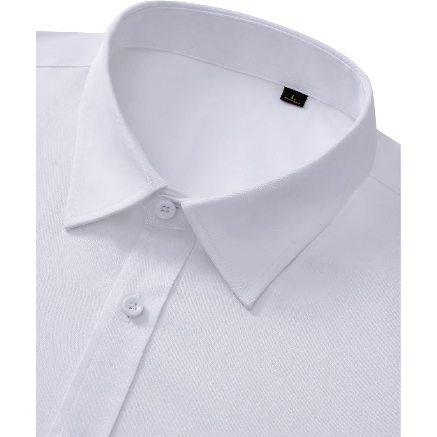 Mens Wrinkle-Free Dress Shirts Long Sleeve Stretch Flex Button Down Shirt | Regular Fit, Back Darts, Crisp Collar, Adjustable Cuffs, Easy Care, Business Casual, Button Up, Professional, Wedding, Prom