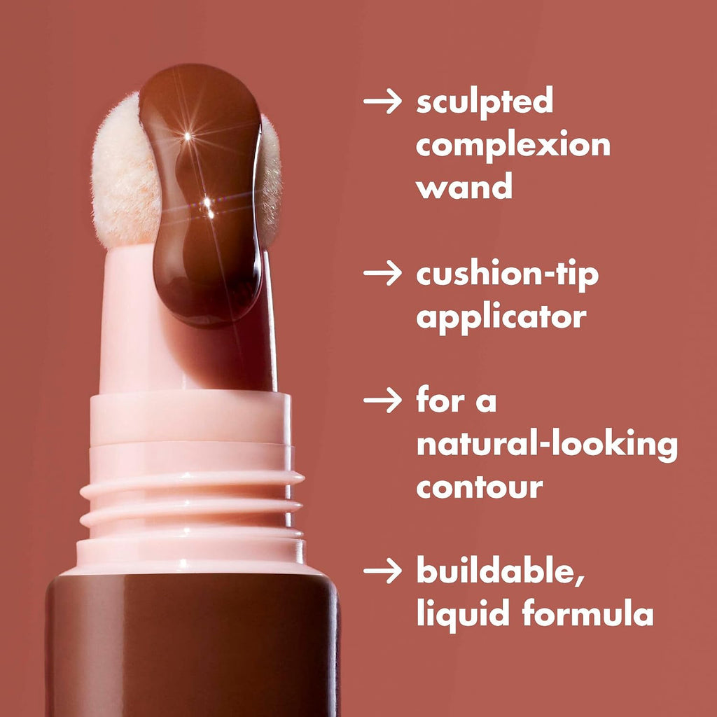 E.L.F. Halo Glow Contour Beauty Wand, Liquid Contour Wand For A Naturally Sculpted Look, Buildable Formula, Vegan & Cruelty-Free, Light/Medium