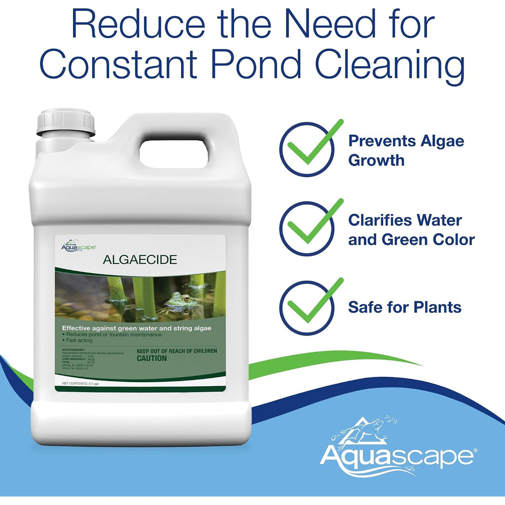 Aquascape Algaecide For Pond, Waterfall, And Water Features, 32-Ounce, 96024