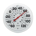Springfield Indoor Outdoor Big And Bold Dial Thermometer, Wireless Thermometer With Easy To Read Large Numbers For Patio, Pool, And Indoor Areas, 8-Inch, White