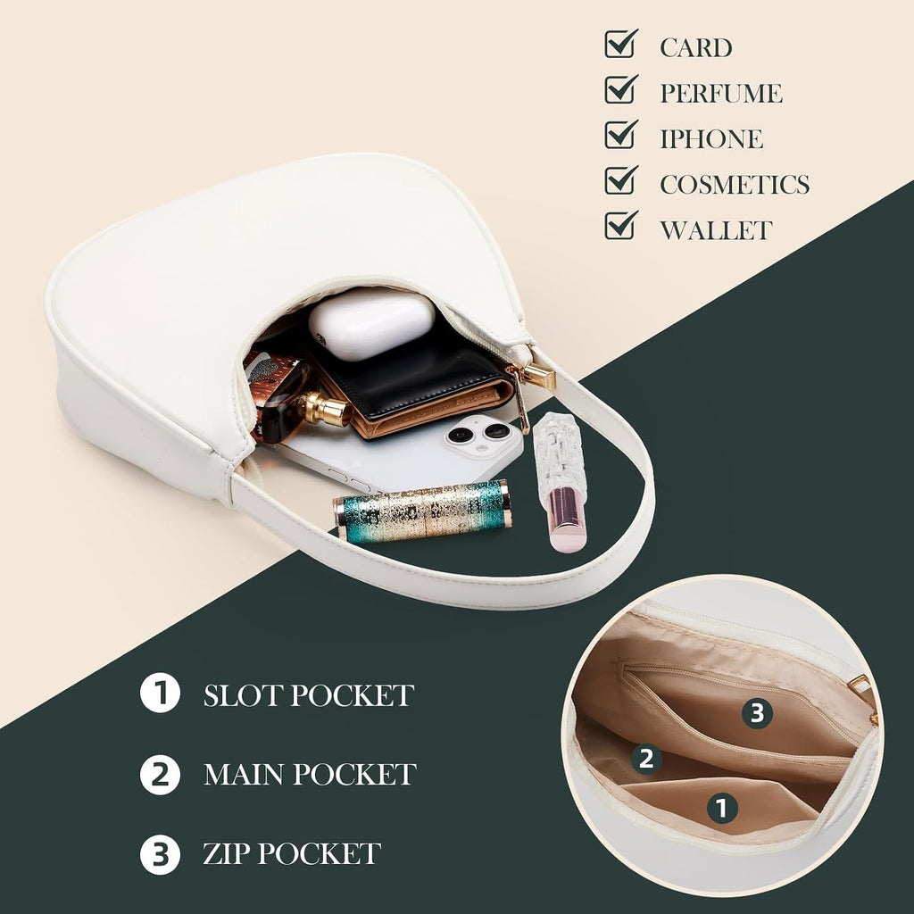 Shoulder Bags For Women Hobo Tote Handbag Mini Clutch Purse With Zipper Suitable For Everyday Outdoor Activities And Part