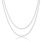 Herringbone Choker Necklace Set Double Layer Snake Chain Herringbone Chain Necklace Layering Necklace Set Cuban Chain Necklace for Women