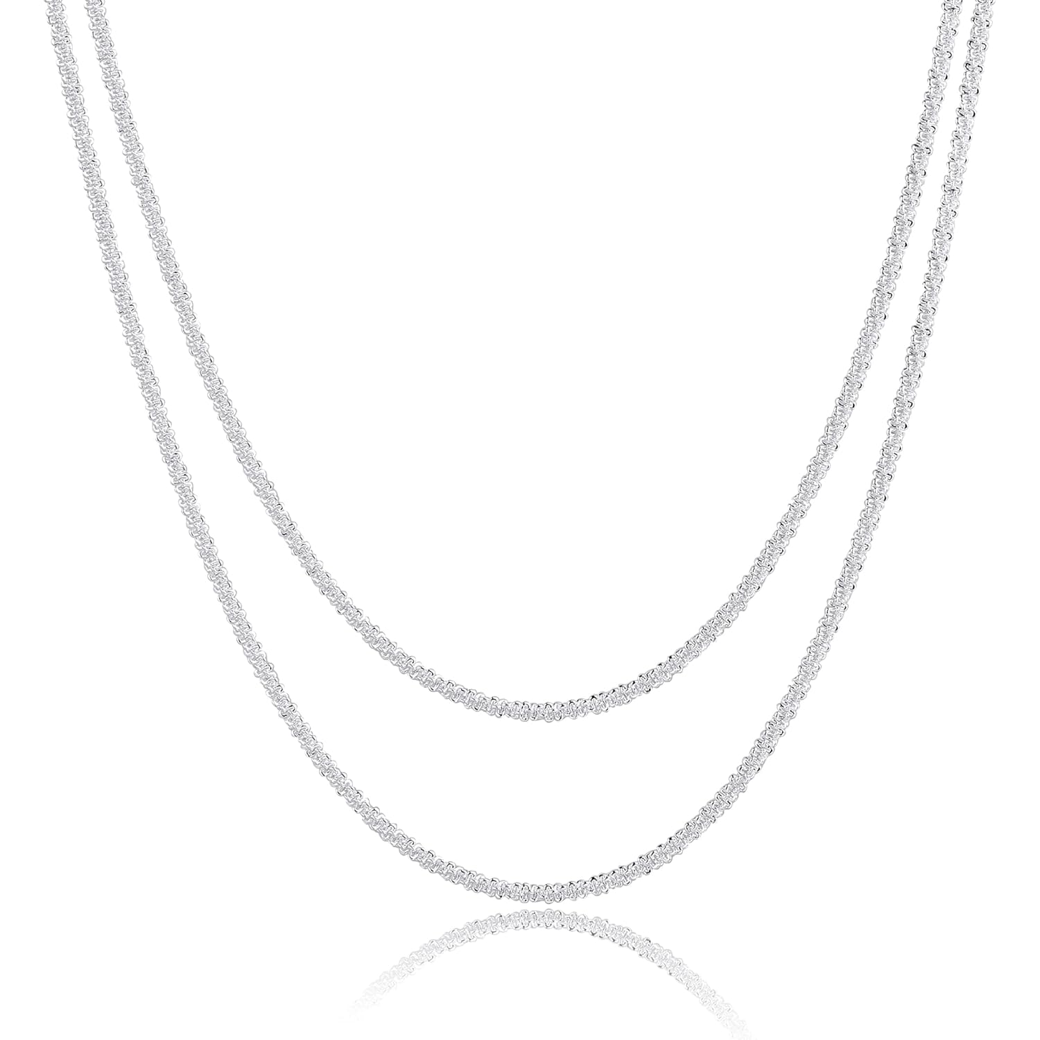 Herringbone Choker Necklace Set Double Layer Snake Chain Herringbone Chain Necklace Layering Necklace Set Cuban Chain Necklace for Women