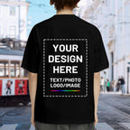 Custom T Shirts For Men Women, Personalized Shirts With Photo Logo Text, Customized T-Shirt Front & Back Print