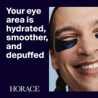 Horace Anti-Fatigue Under-Eye Patches For Men - Dark Circle And Puffiness Reduction - Moisturising & Refreshing Hydrogel Treatment - Vegan And Silicon-Free Skincare - Unscented, Pack Of 5 Pairs