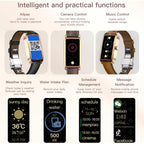 Elegant Smart Watch for Women Fitness Tracker with Step Counter Calorie Tracker Heart Rate Monitor Sleep Tracker IP68 Waterproof Activity Tracker Bracelet with AMOLED Touchscreen for iOS Android