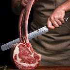 Hoshanho Carving Knife 12 Inch, Japanese High Carbon Steel Slicing Knife With Ergonomic Pakkawood Handle, Razor Sharp Brisket Knives For Meat Cutting, Bbq, Turkey