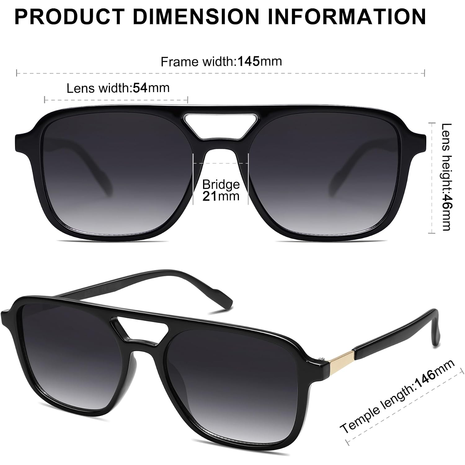 Sojos Retro Aviator Sunglasses For Women Men,Trendy Rectangle Womens Mens Shades Sun Glasses Sj2202