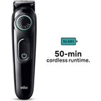 Braun All-In-One Style Kit Series 3 3450, 5-in-1 Trimmer for Men with Beard Trimmer, Ear & Nose Trimmer, Hair Clippers & More, Ultra-Sharp Blade, 40 Length Settings and Washable