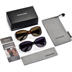 EYEGUARD Polarized Sunglasses for Women Retro Vintage Driving Sun glasses UV400 Protection Black + Tortoise