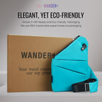 WANDER PLUS® Anti Theft Crossbody Travel Bag for Women Men, Multi-Pocket Crossbody Bag, Slim Sling Bag