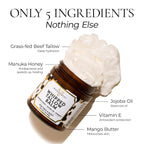 Organic Beef Tallow For Skin – 3Oz Grass Fed Whipped Beef Tallow For Face With Manuka Honey, Mango Butter & Jojoba Oil, Tallow And Honey Balm For Face, Body Moisturizer